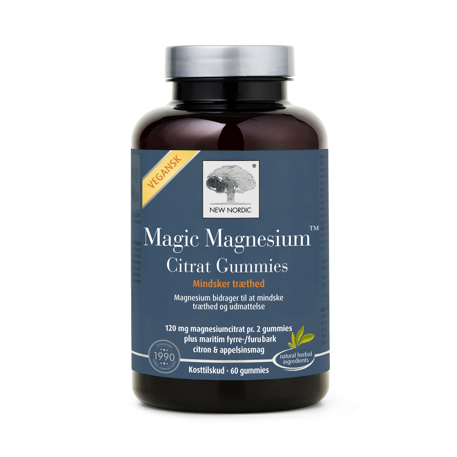 Detaljeret produktbillede af New Nordic Magic Magnesium Citrat Gummies 60 gum. på tilbud
