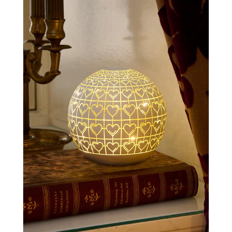 Produktbillede af Sirius Frida Glaskugle Ø15cm Hvid i premium kvalitet