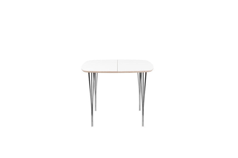 Produktbillede af HASLEV SYMPHONY SPISEBORD 86 HVID LAMINAT METALBEN 90 i premium kvalitet