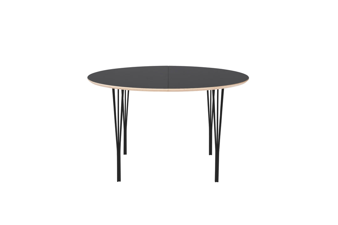 Produktbillede af HASLEV SYMPHONY SPISEBORD 92 GRAPHITE LAMINAT METALBEN SORT 120 i premium kvalitet