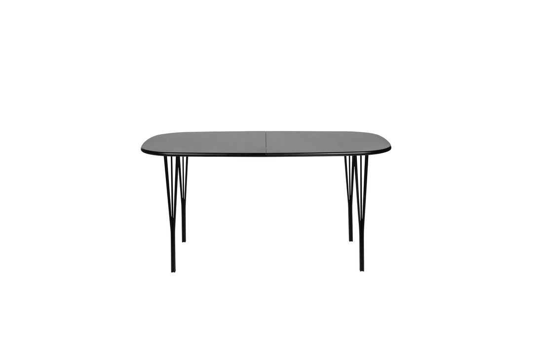 Produktbillede af HASLEV SYMPHONY SPISEBORD 88 SORTBEJDSET LAKERET EGETRÆ METALBEN I SORT 150 i premium kvalitet