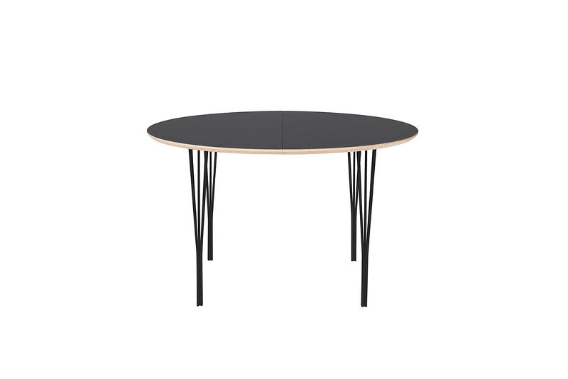 Produktbillede af HASLEV SYMPHONY SPISEBORD 82 GRAPHITE LAMINAT SORT METAL BEN 105 i premium kvalitet