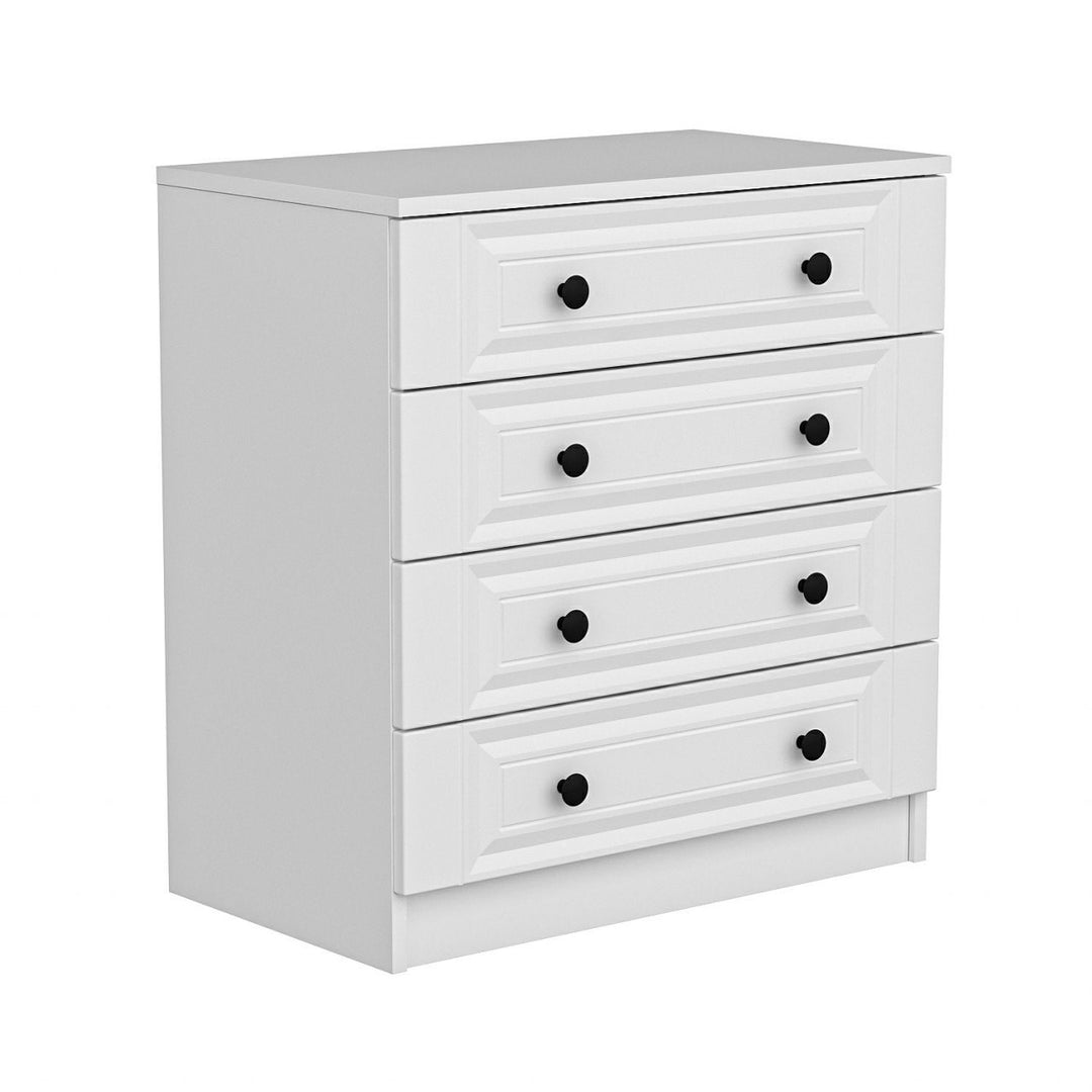 FUNZI LIVING 4927 kommode m. 4 skuffer hvid melamin