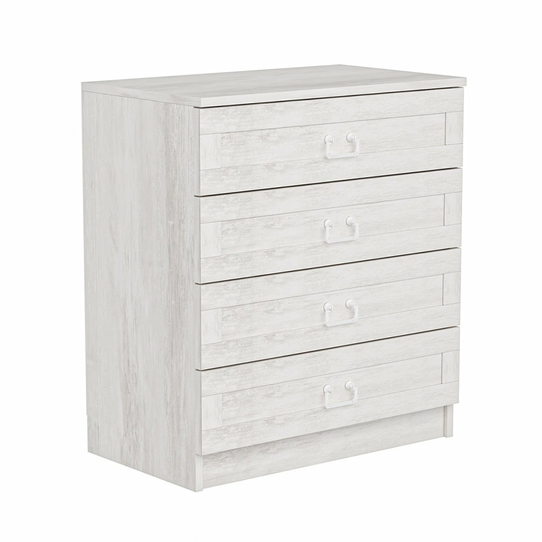 FUNZI LIVING 4926 kommode m. 4 skuffer hvid melamin