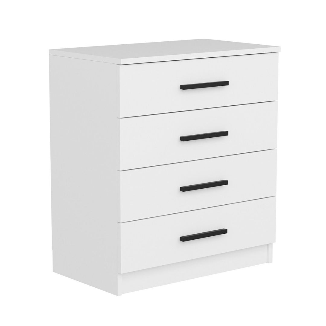 FUNZI LIVING 85 kommode m. 4 skuffer hvid melamin