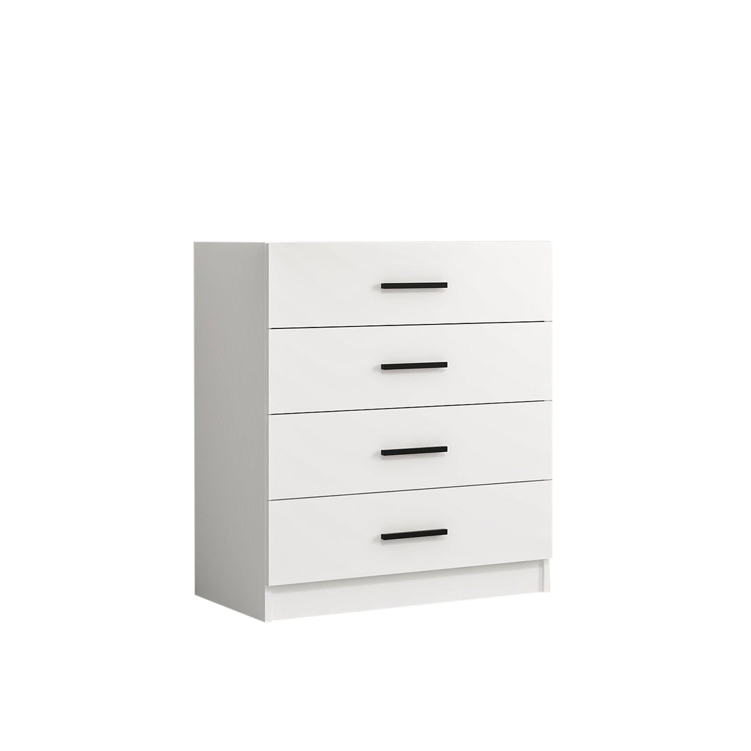 FUNZI LIVING kommode m. 4 skuffer hvid melamin