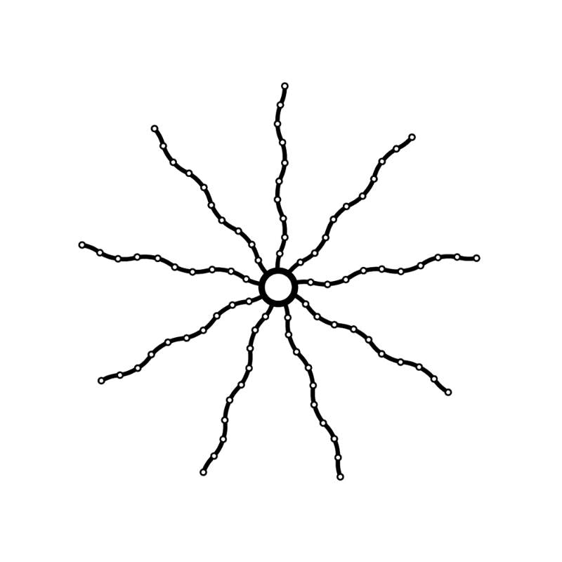 Produktbillede af Sirius Top-Line Tree Top Drop Down Steady 216 LED i premium kvalitet