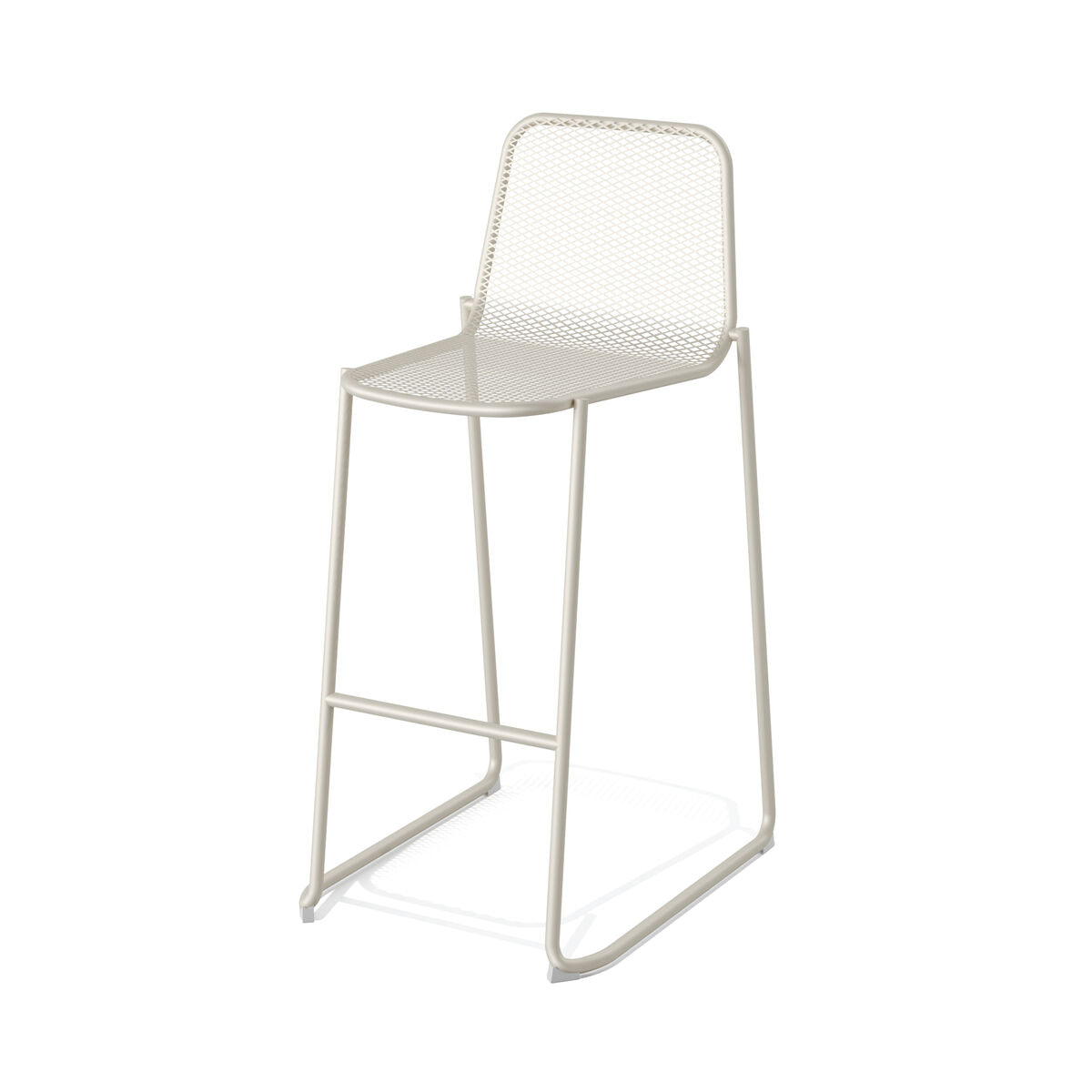 Produktbillede af Mase Stabel Barstol metal Beige på tilbud