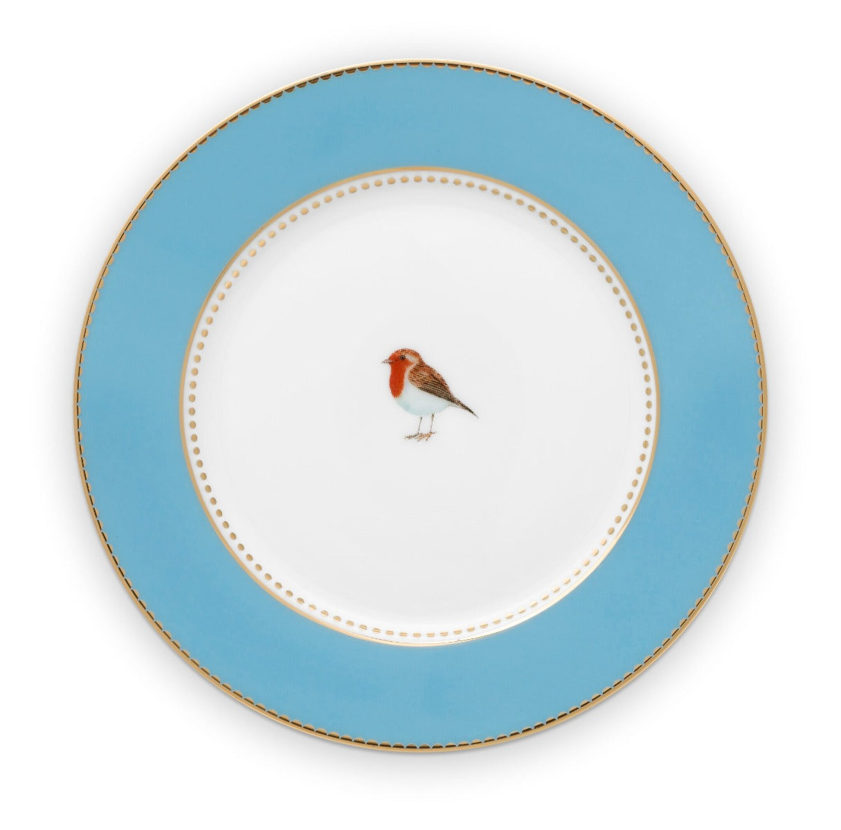 Produktbillede af Plate Love Birds Blue 17cm på tilbud i høj kvalitet