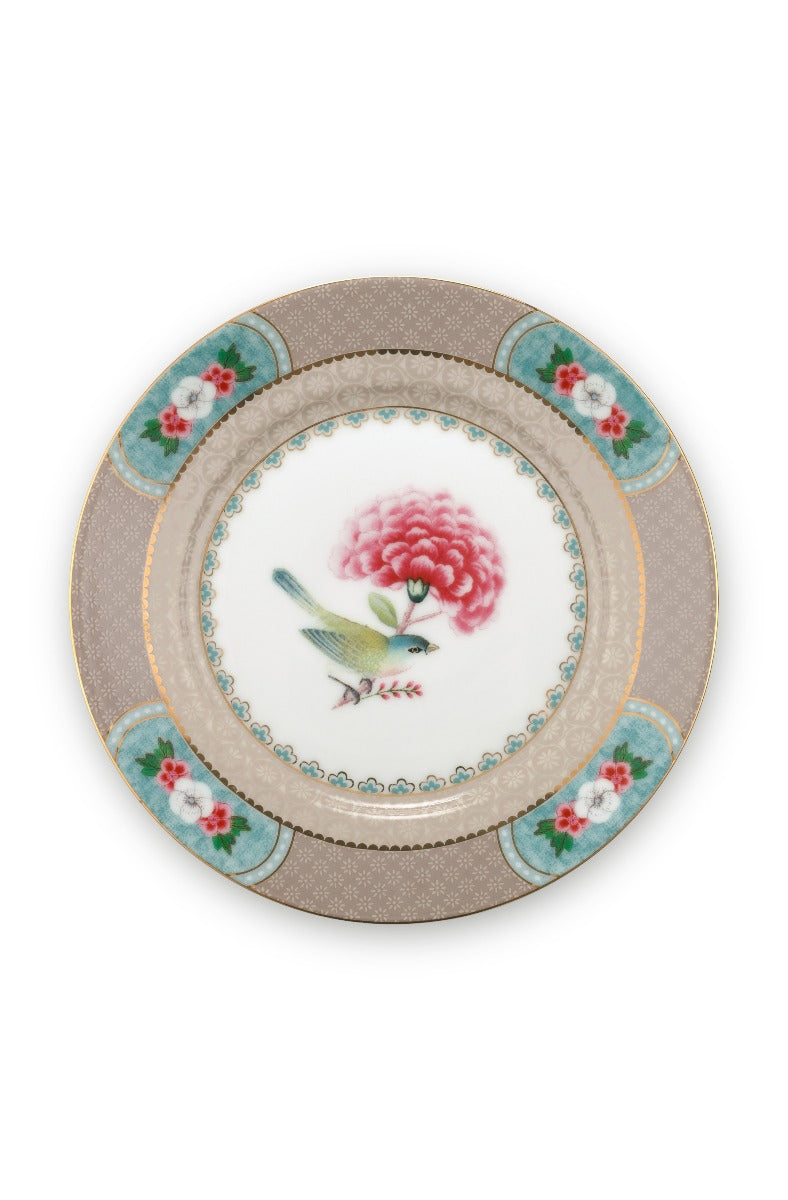 Produktbillede af Plate Blushing Birds Khaki 17cm på tilbud i høj kvalitet