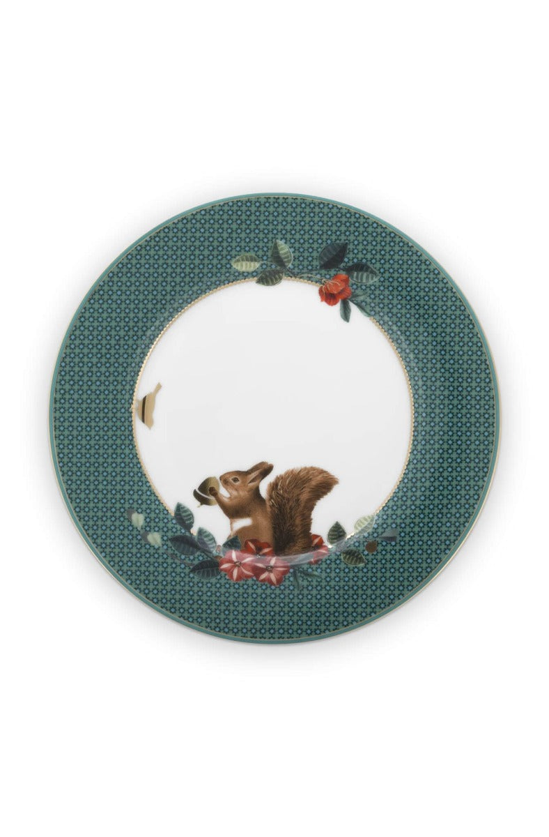 Produktbillede af Plate Winter Wonderland Squirrel Green 17cm på tilbud i høj kvalitet
