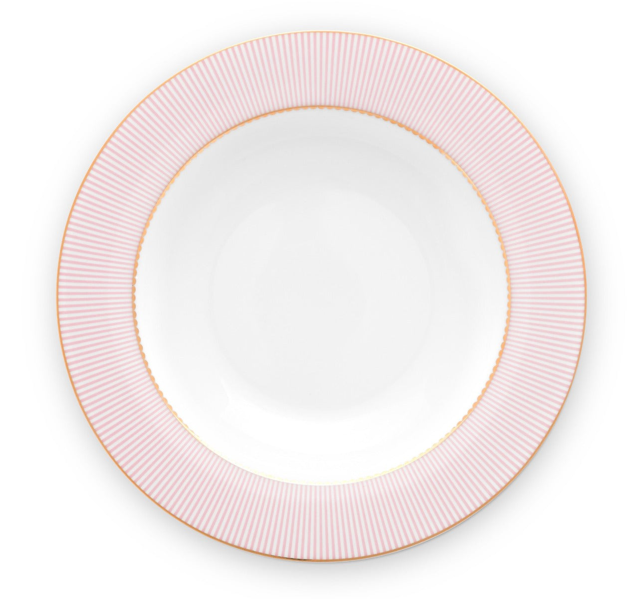 Produktbillede af Pip Studio porcelæn La Majorelle dybtallerken pink Ø 21.5 cm på tilbud i høj kvalitet