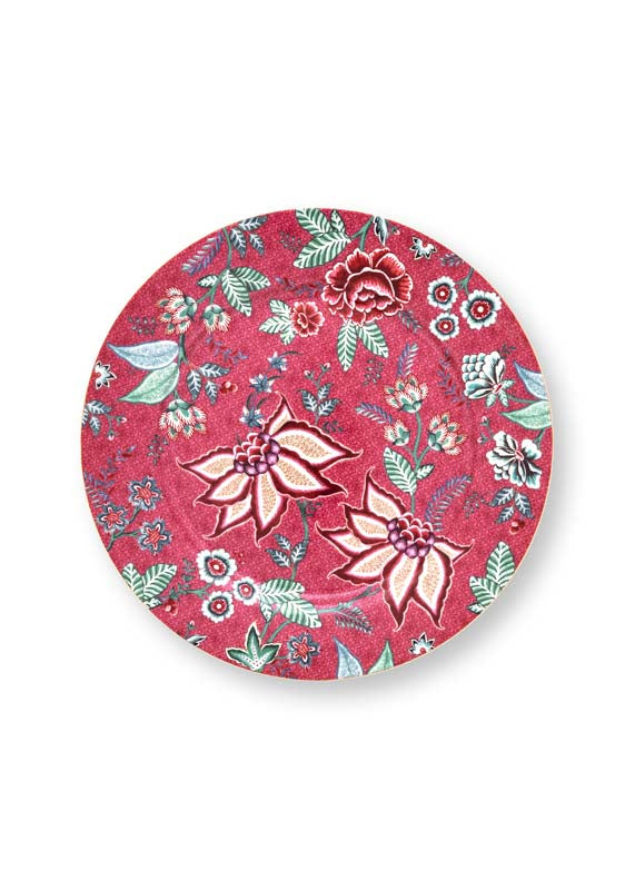 Produktbillede af Plate Flower Festival Dark Pink 32cm på tilbud i høj kvalitet