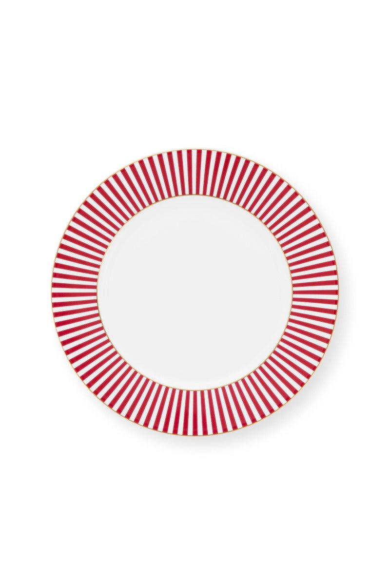 Produktbillede af Plate Royal Stripes Dark Pink 17cm på tilbud i høj kvalitet