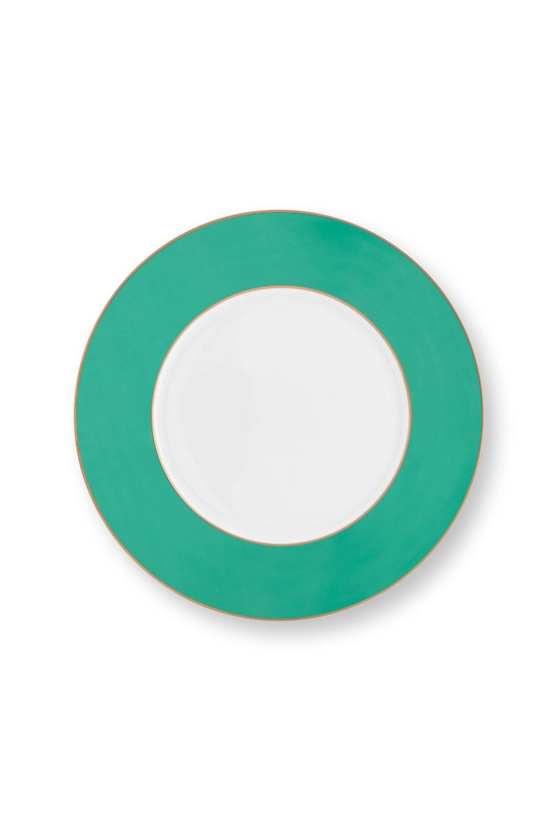 Produktbillede af Plate Pip Chique Gold-Green 28cm på tilbud i høj kvalitet