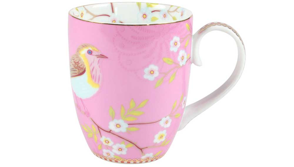Produktbillede af Mug Large Early Bird Pink 350ml på tilbud i høj kvalitet