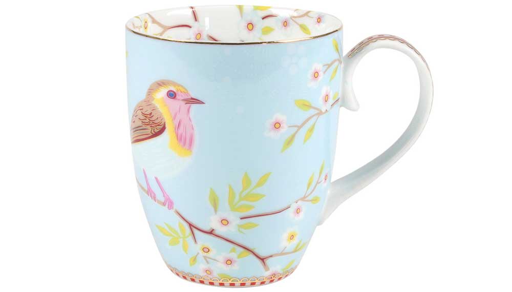 Produktbillede af Mug Large Early Bird Blue 350ml på tilbud i høj kvalitet