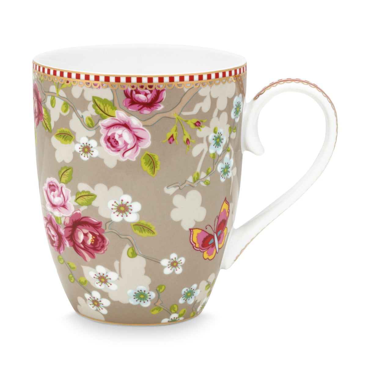 Produktbillede af Mug Large Chinese Rose Khaki 350ml på tilbud i høj kvalitet
