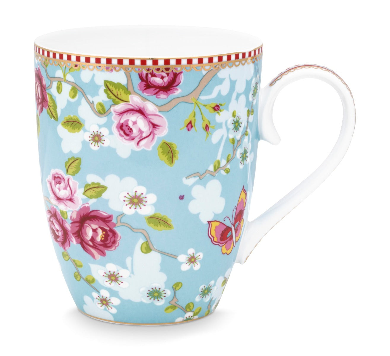 Produktbillede af Mug Large Chinese Rose Blue 350ml på tilbud i høj kvalitet