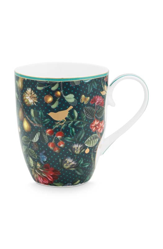 Produktbillede af Mug Large Winter Wonderland Overall Dark Blue 350ml på tilbud i høj kvalitet