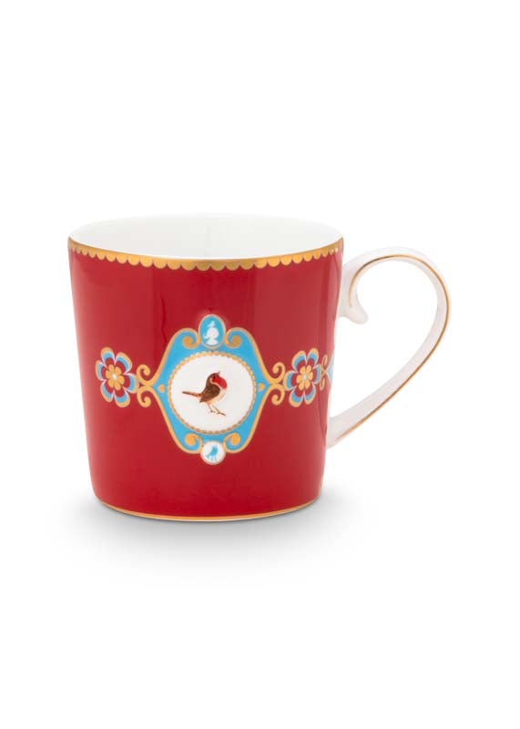 Produktbillede af Mug Small Love Birds Medallion Red 150ml på tilbud i høj kvalitet