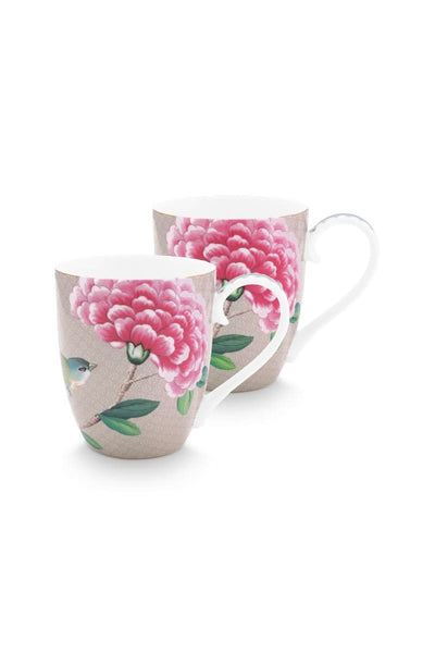 Se tilbud på Pip Studio XL krus! Billigt udsalg på Set/2 Mugs Blushing Birds Khaki 450ml. Hurtig levering, billig fragt. Spar op til 57%!