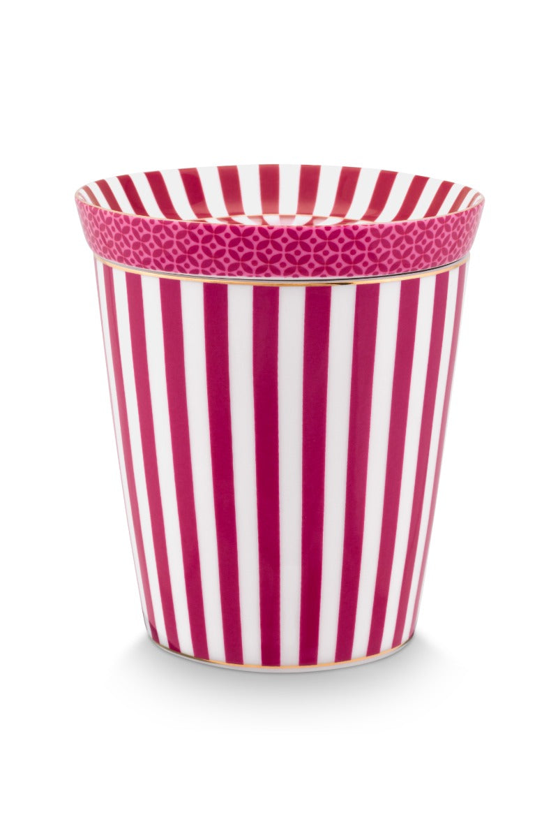 Produktbillede af Set/2 Mug Small without Ear Royal Stripes & Tea Tip Dark Pin på tilbud i høj kvalitet