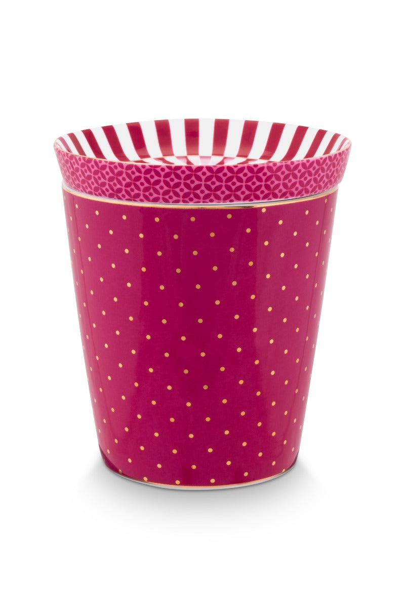 Produktbillede af Set/2 Mug Small without Ear Royal Dots & Tea Tip Dark Pink på tilbud i høj kvalitet