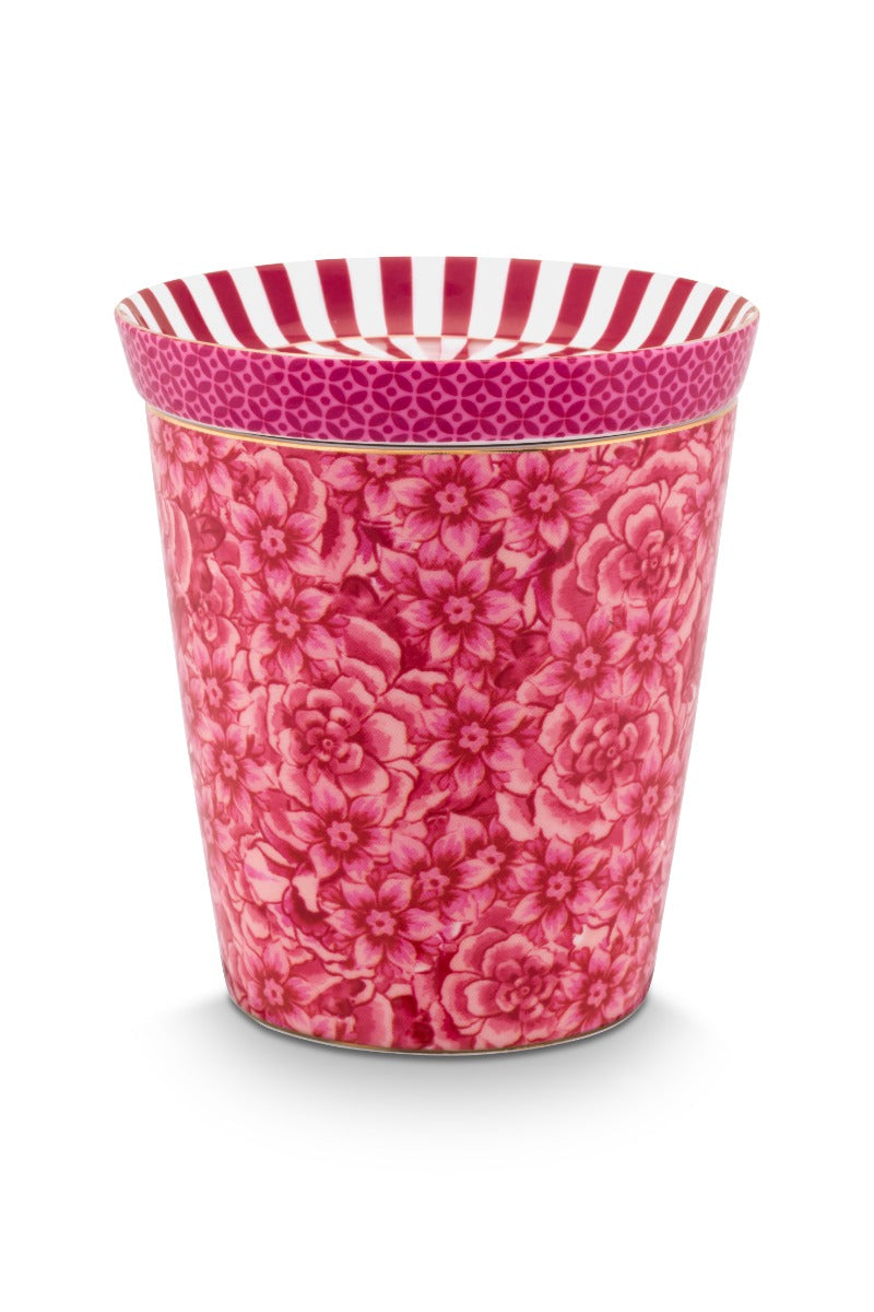Produktbillede af Set/2 Mug Small without Ear Royal Flower & Tea Tip Dark Pink på tilbud i høj kvalitet