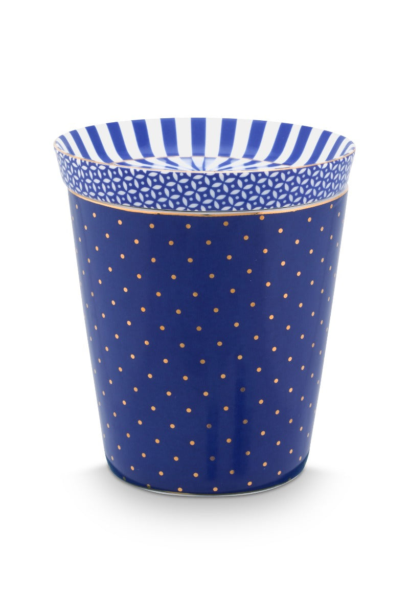 Produktbillede af Set/2 Mug Small without Ear Royal Dots & Tea Tip Blue på tilbud i høj kvalitet