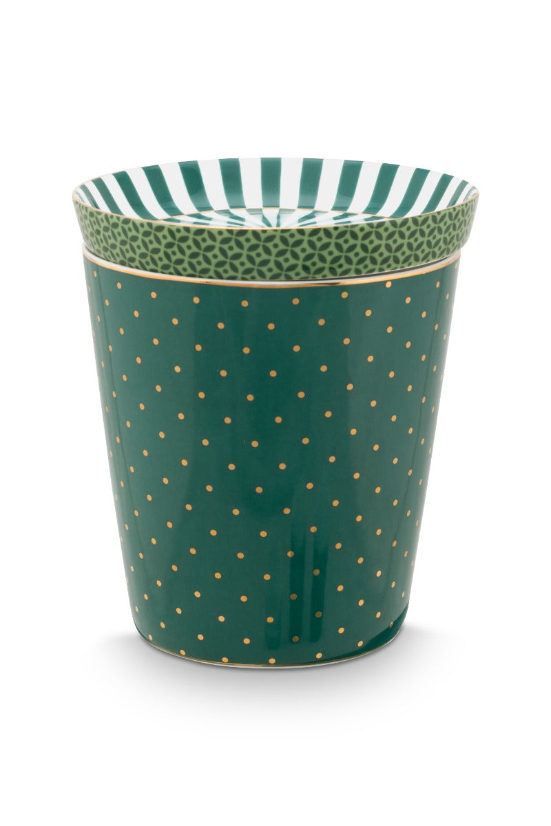 Produktbillede af Set/2 Mug Small without Ear Royal Dots & Tea Tip Green på tilbud i høj kvalitet