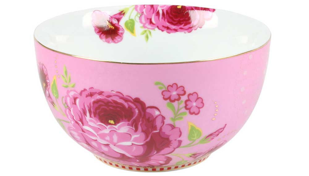 Produktbillede af Pip studio Floral Porcelæn Skål Rose Pink Ø 12 cm på tilbud i høj kvalitet