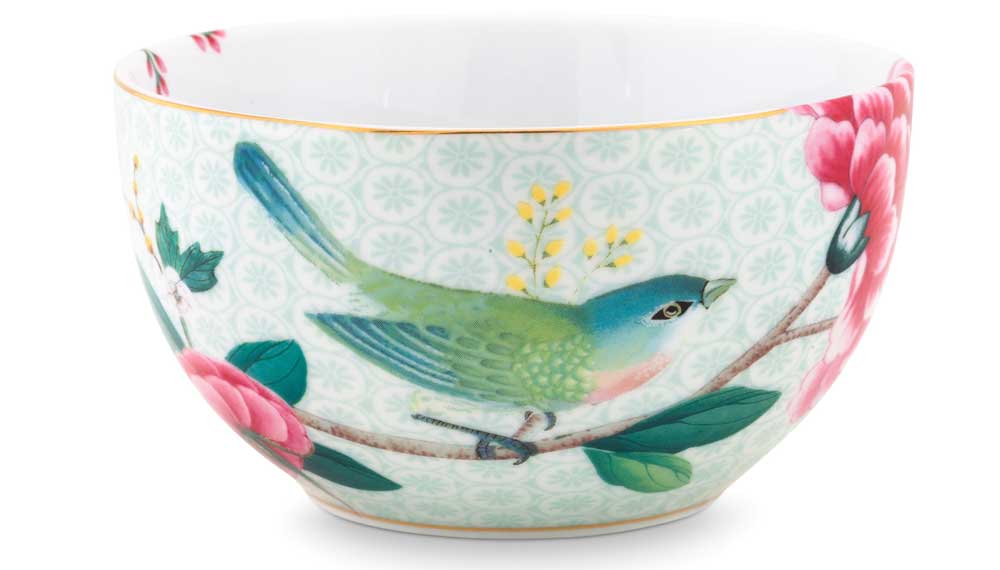 Produktbillede af Bowl Blushing Birds White 12cm på tilbud i høj kvalitet