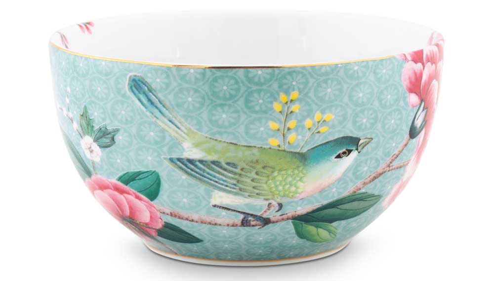 Produktbillede af Bowl Blushing Birds Blue 12cm på tilbud i høj kvalitet