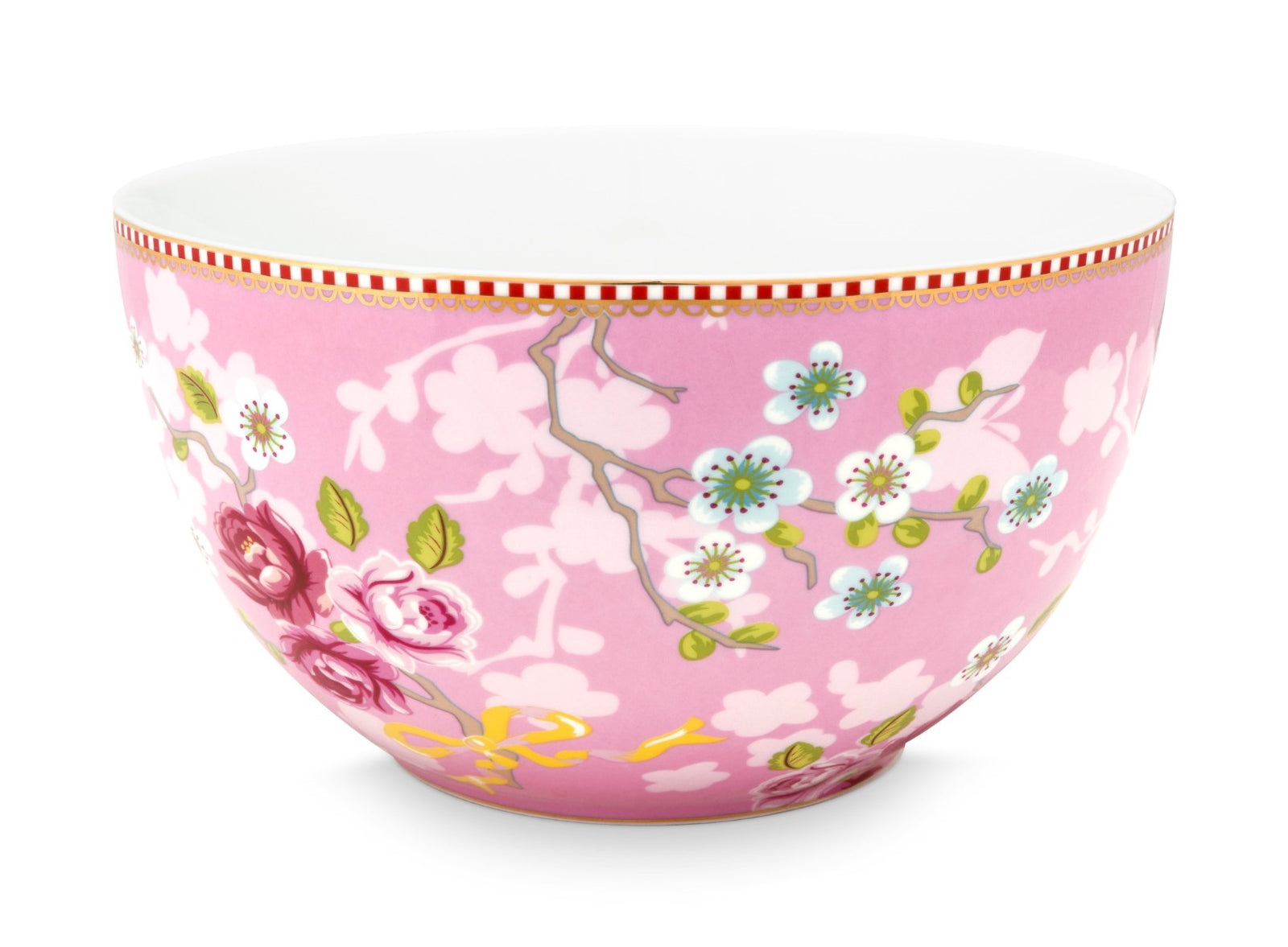 Produktbillede af Pip Studio porcelæn Early Bird stor rose pink skål Ø 18cm på tilbud i høj kvalitet