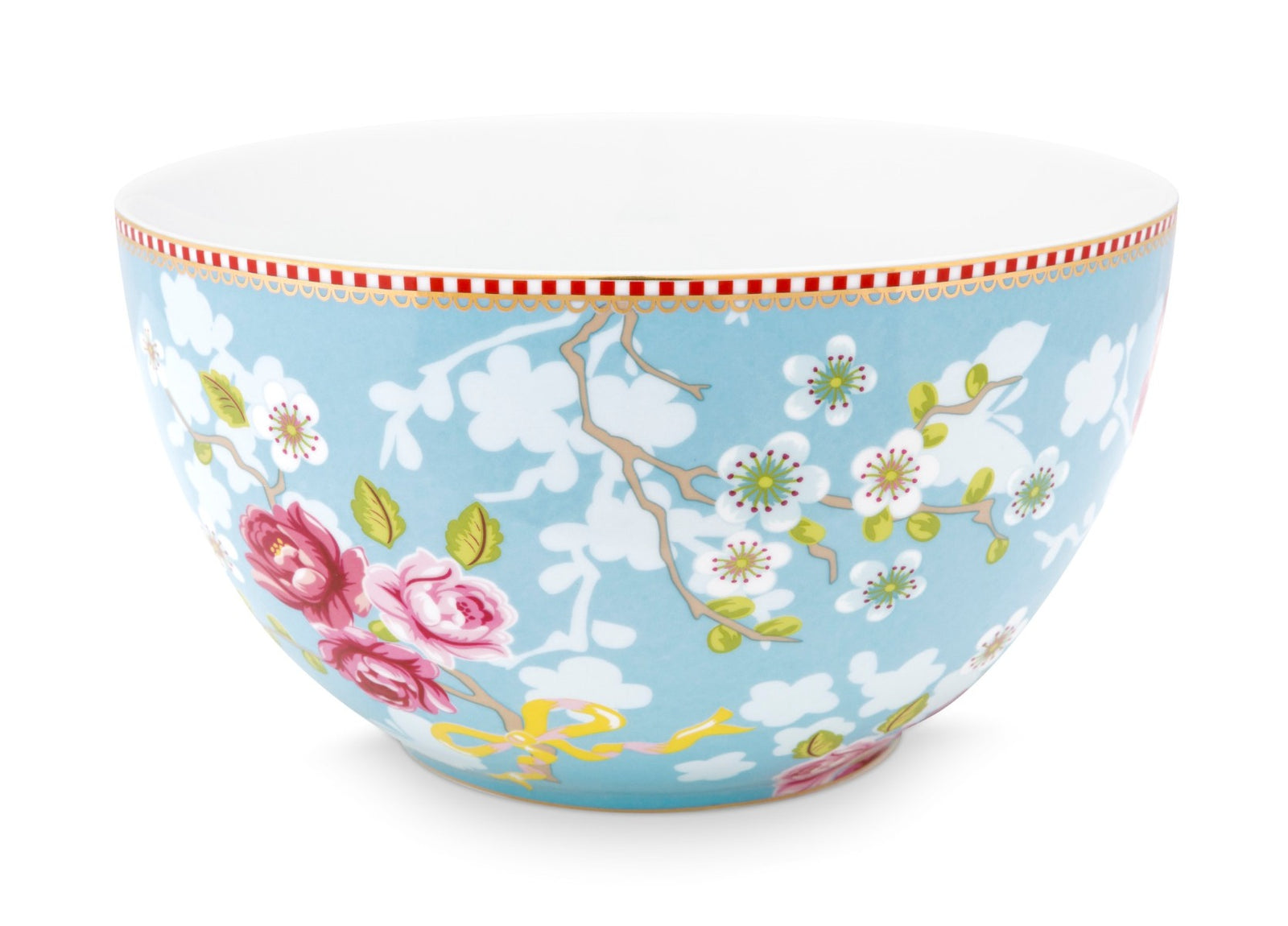 Produktbillede af Pip Studio porcelæn Early Bird stor rose blå skål Ø 18cm på tilbud i høj kvalitet