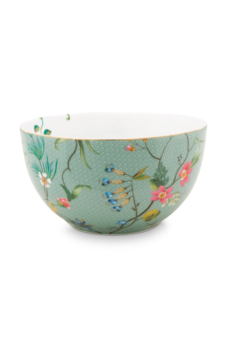 Produktbillede af Bowl Jolie Flowers Blue 12cm på tilbud i høj kvalitet