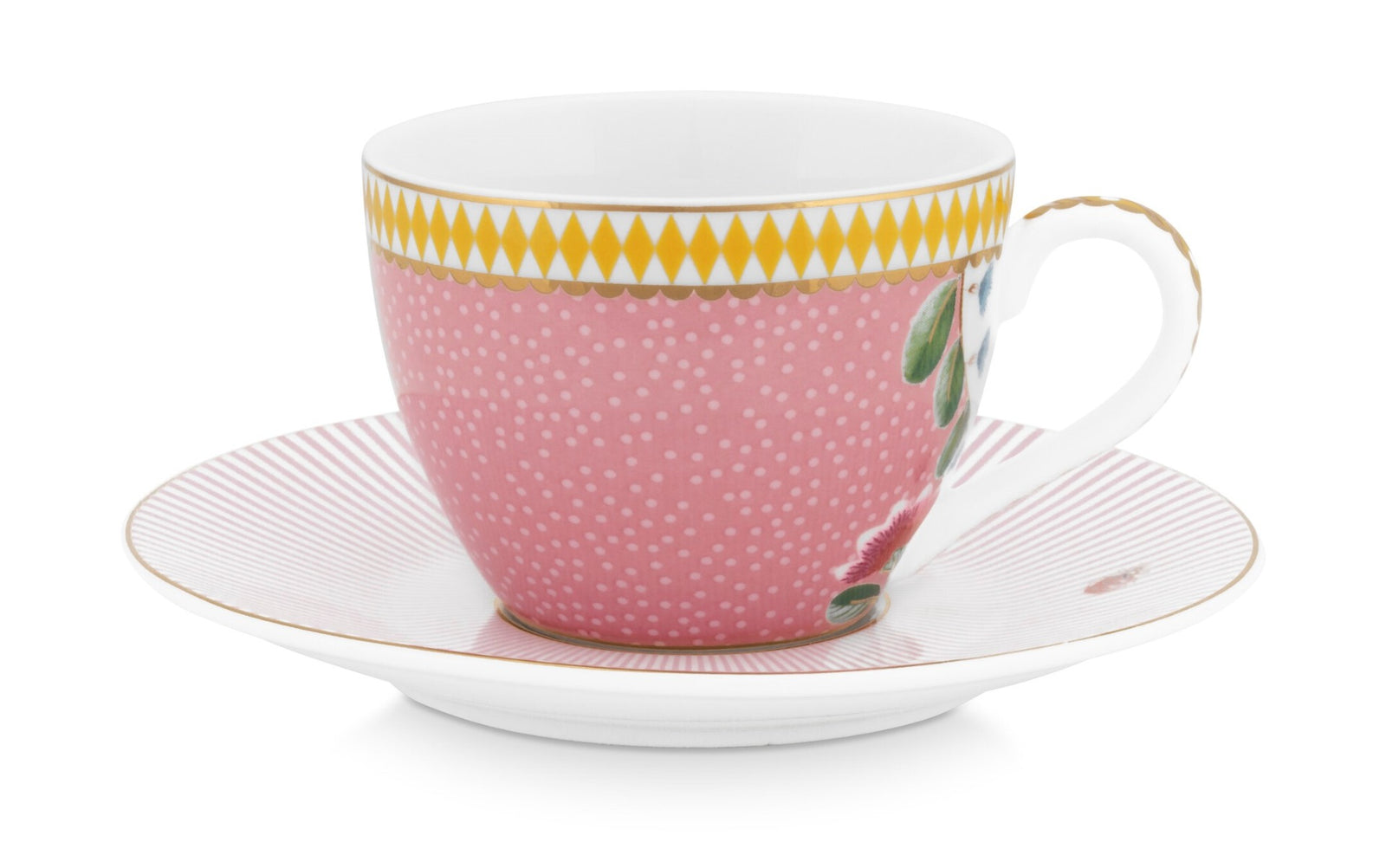 Produktbillede af Espresso Cup & Saucer La Majorelle Pink 120ml på tilbud i høj kvalitet