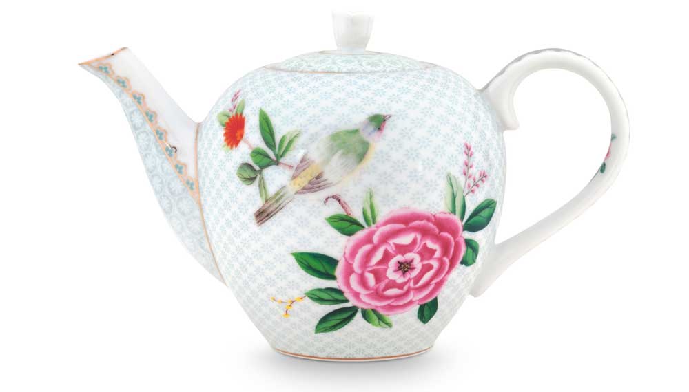 Produktbillede af TeaPot Pip studio Porcelæn Blushing Birds l hvid på tilbud i høj kvalitet