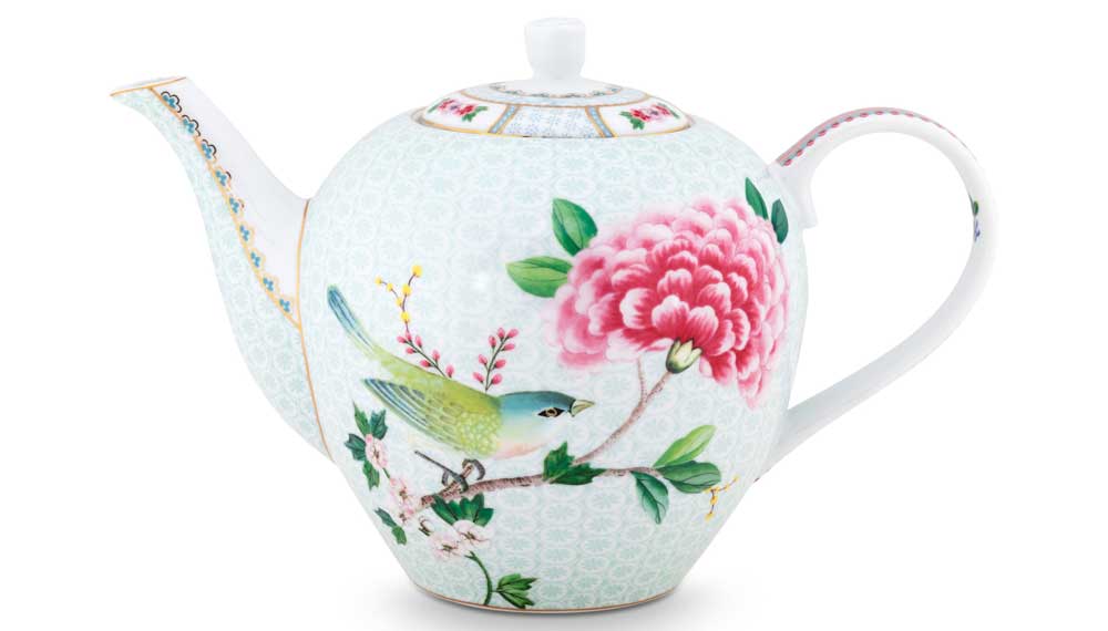 Produktbillede af TeaPot Large Blushing Birds White 1.6ltr på tilbud i høj kvalitet