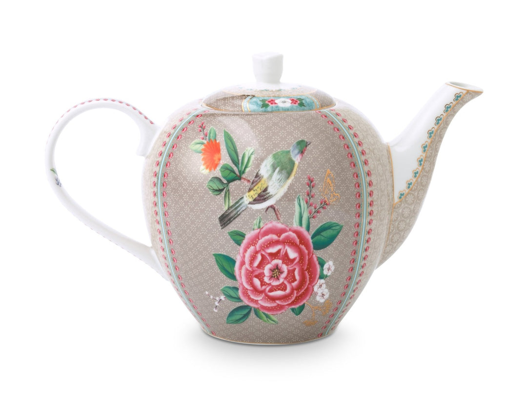 Produktbillede af TeaPot Large Blushing Birds Khaki 1.6ltr på tilbud i høj kvalitet