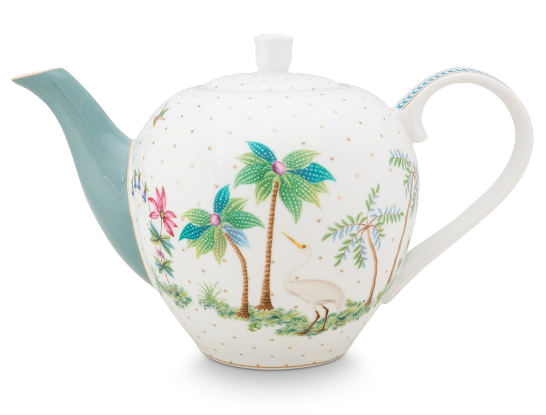 Produktbillede af Pip studio porcelæn Jolie Dots Gold lille tepotte 750ml på tilbud i høj kvalitet