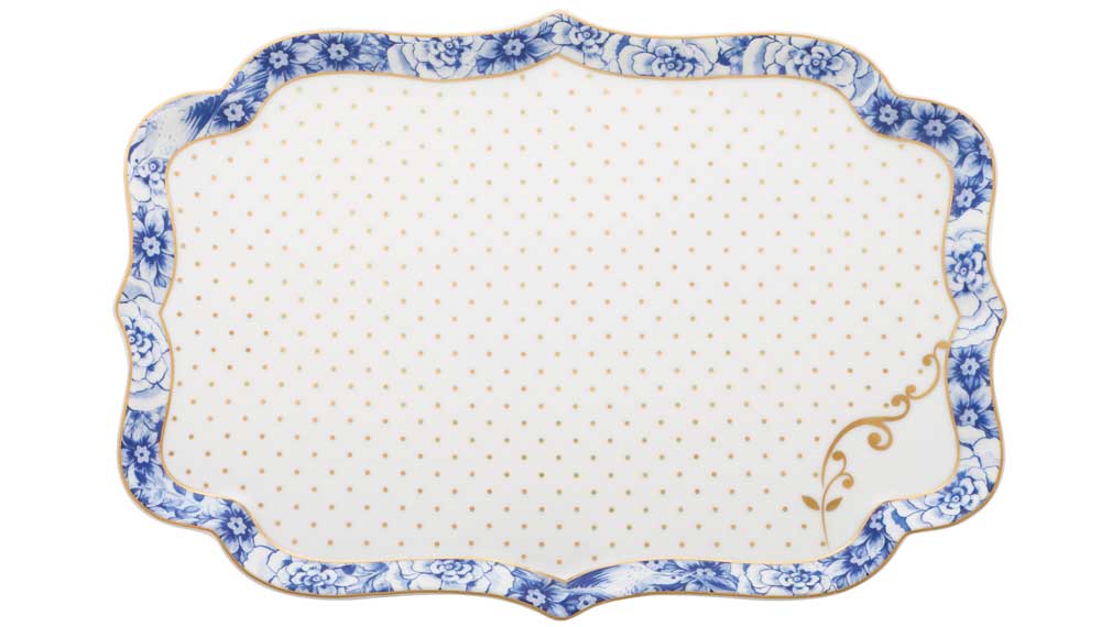 Produktbillede af Tray Royal White 26x18cm på tilbud i høj kvalitet