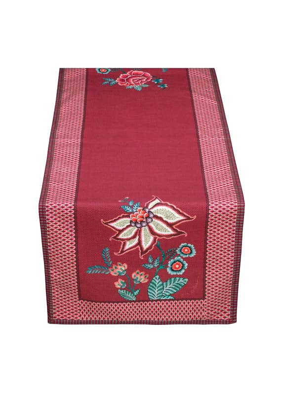 Produktbillede af Table Runner Flower Festival Dark Pink 50x150cm på tilbud i høj kvalitet
