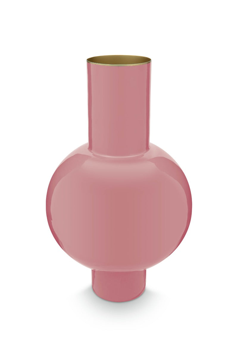 Produktbillede af Vase Metal Medium Pink 24x40cm på tilbud i høj kvalitet