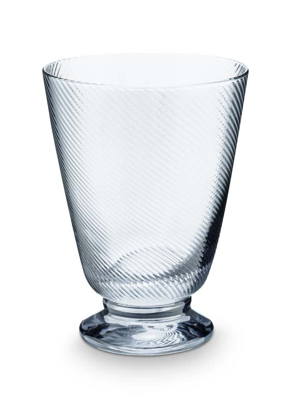 Produktbillede af Water Glass Twisted Dark Blue 360ml på tilbud i høj kvalitet