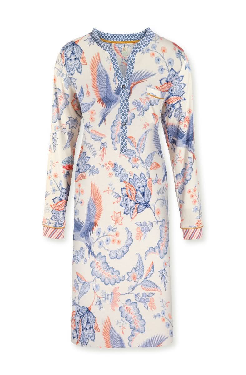 Se Pip Studio Night Dress Long Sleeve Diogo Royal Birds Off White-Large på tilbud! Billig fragt & hurtig levering. Spar op til 57% på udsalg.