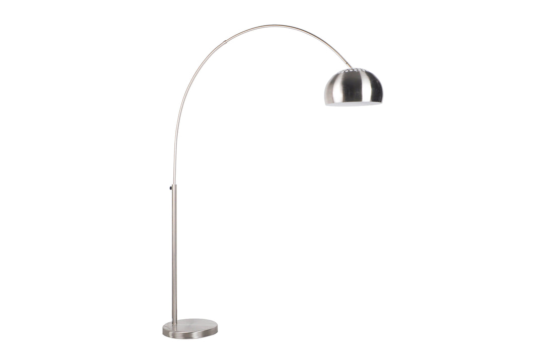 WHITE LABEL LIVING Bow gulvlampe sølv jern