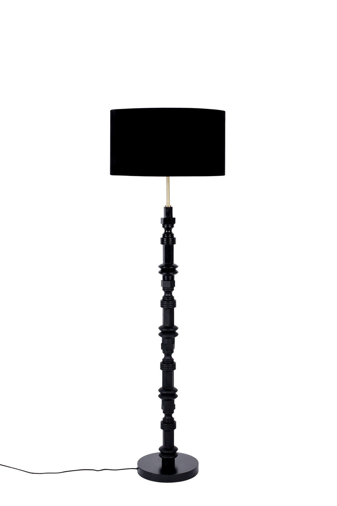 ZUIVER Totem gulvlampe sort aluminium