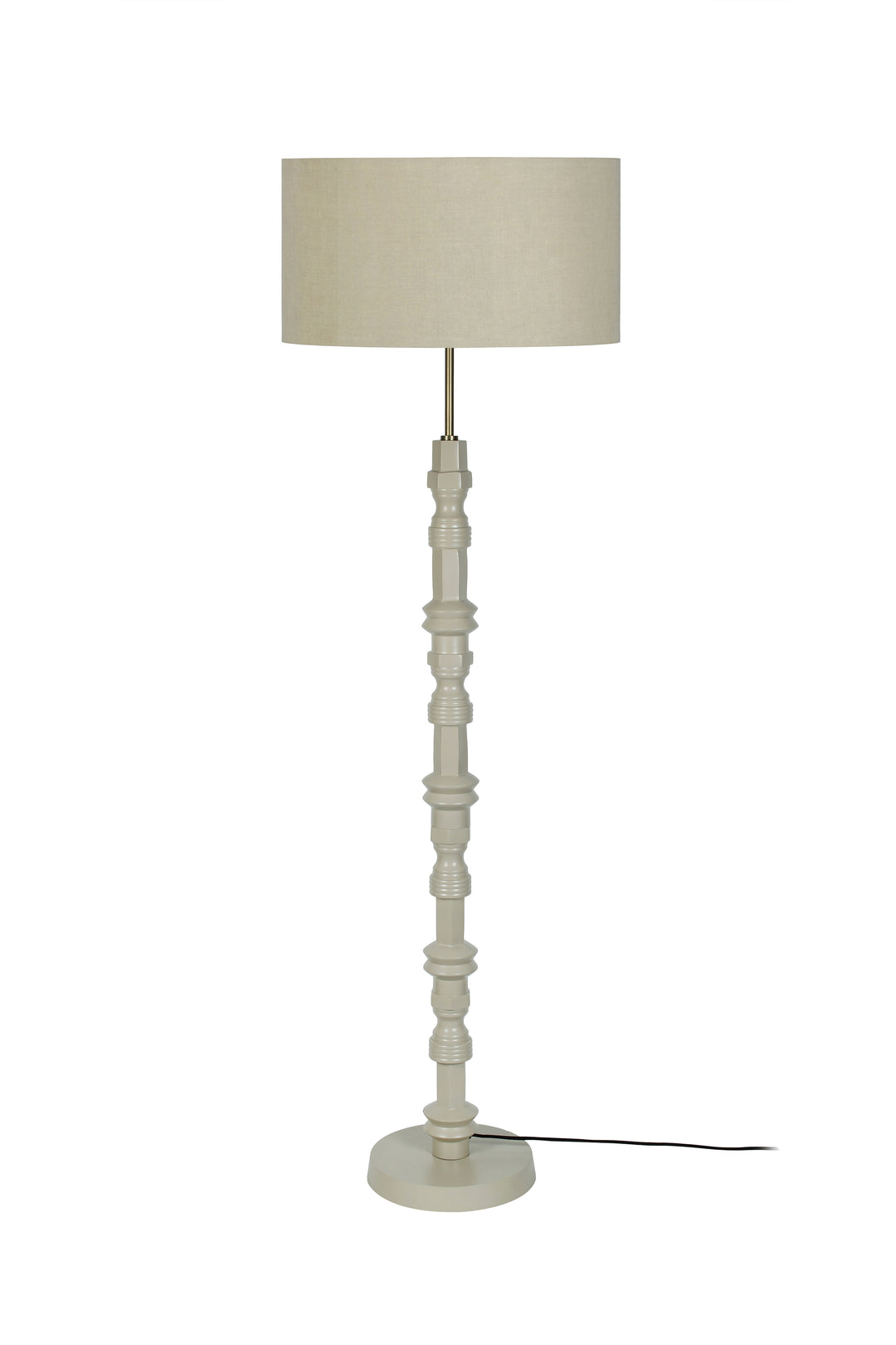 ZUIVER Totem gulvlampe beige aluminium